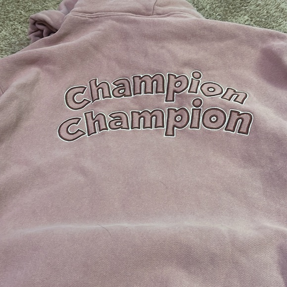pink champion hoodie barley worn - Picture 2 of 3